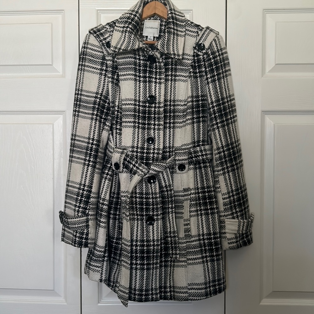 Plaid Croft & Borrow Peacoat